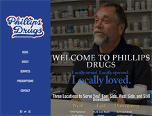 Tablet Screenshot of phillipsdrugs.com